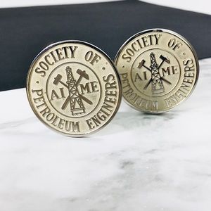 Rare! Society of Petroleum Engineers Cufflinks